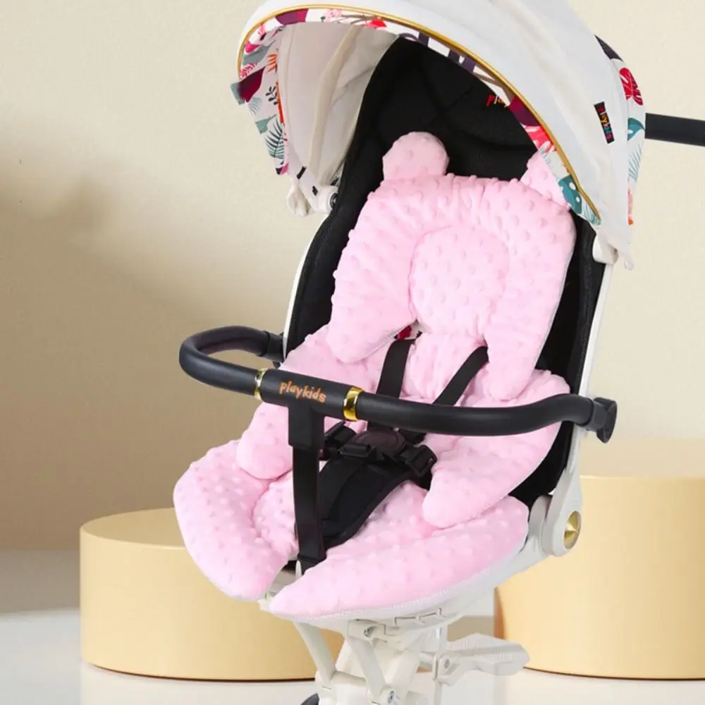 Solid Color Baby Stroller Cushion Baby Seat Cushion Stroller Accessories Pushchair Car Mat Pram Cushion Seat Liner