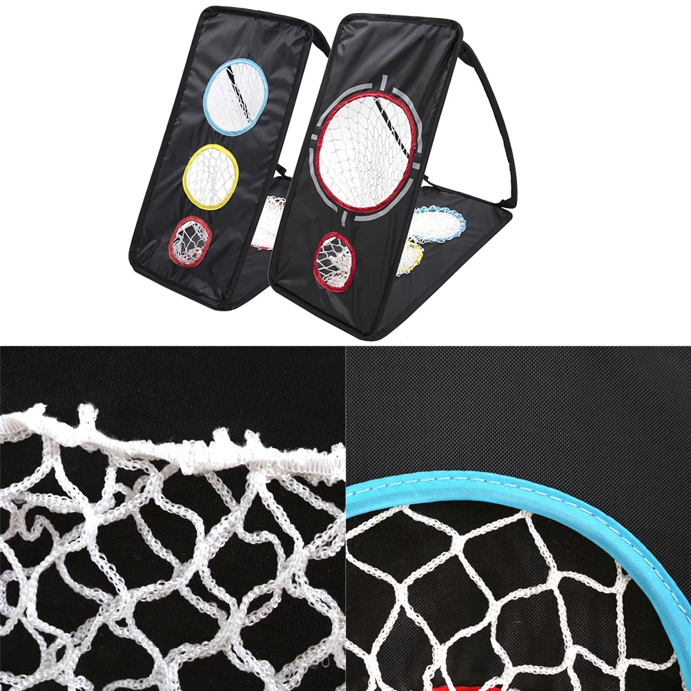 Dual-Sided Golf Chipping Net Triple Target Golf Swing Training Net 5/6 Holes Durability And Lightweight