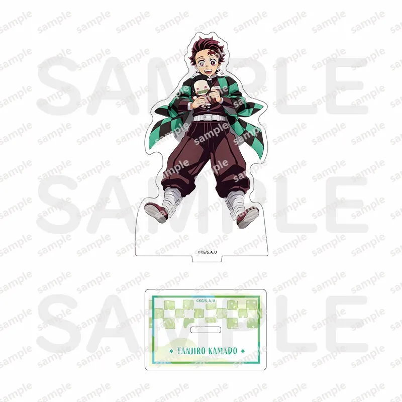 Anime Demon Slayer Kamado Tanjirou Kanroji Mitsuri Acrylic Stand Figure Cosplay Model Plate Collection Desktop Decor