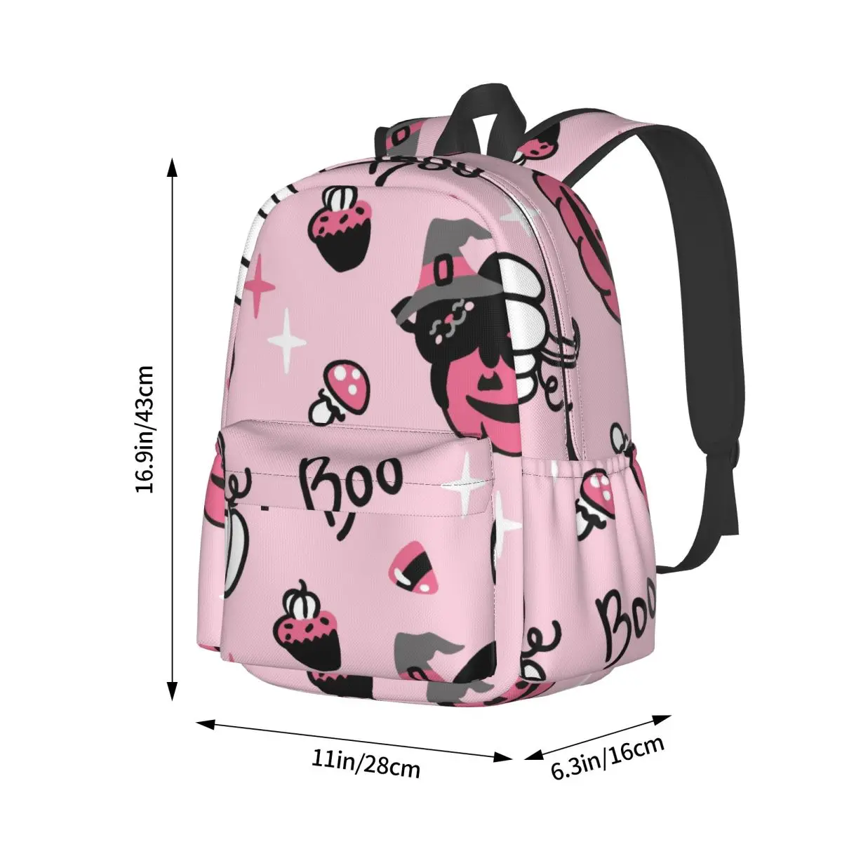 Halloween Pattern Large Capacity Student Backpack Casual Fashion Bookbag Schoolbag(1)