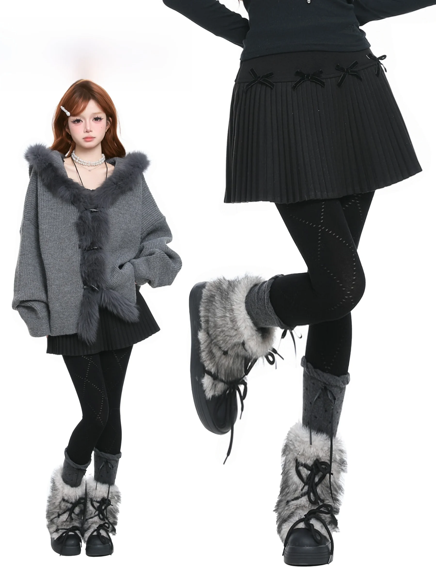 

Юбка-трапеция BASTERDS в корейском стиле с утягивающим эффектом и узлом, универсальная плиссированная короткая юбка для женщин, весна 2026