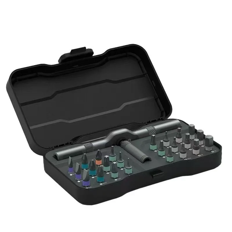 

Ratchet screwdriver 24 in 1 set combination household wrench tool multifunctional and multi-purpose disassembly and assembly