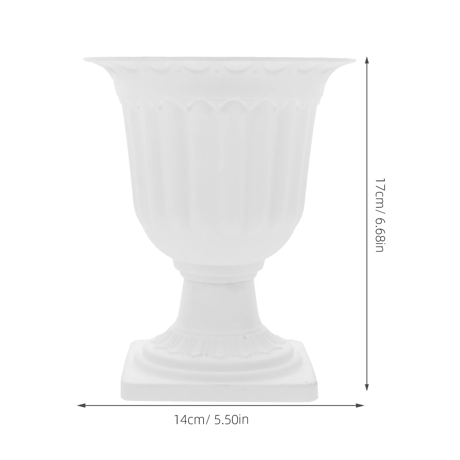 

Small Plastic Roman Flowerpot Durable Wedding Party Decoration Planter For Garden Balcony Front Porch Indoor Outdoor