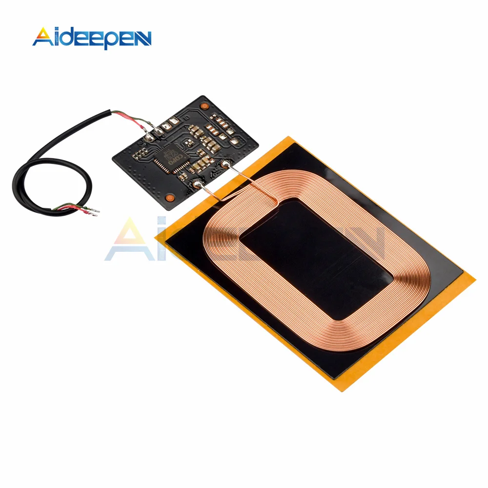 DIY Qi-Standard-Ladeempfängermodul für kabelloses Laden, Leiterplatte, DIY-Spule für Telefon, für Akku, 5 V, 1,5 A, schnelles Ladegerät. – Detail 6