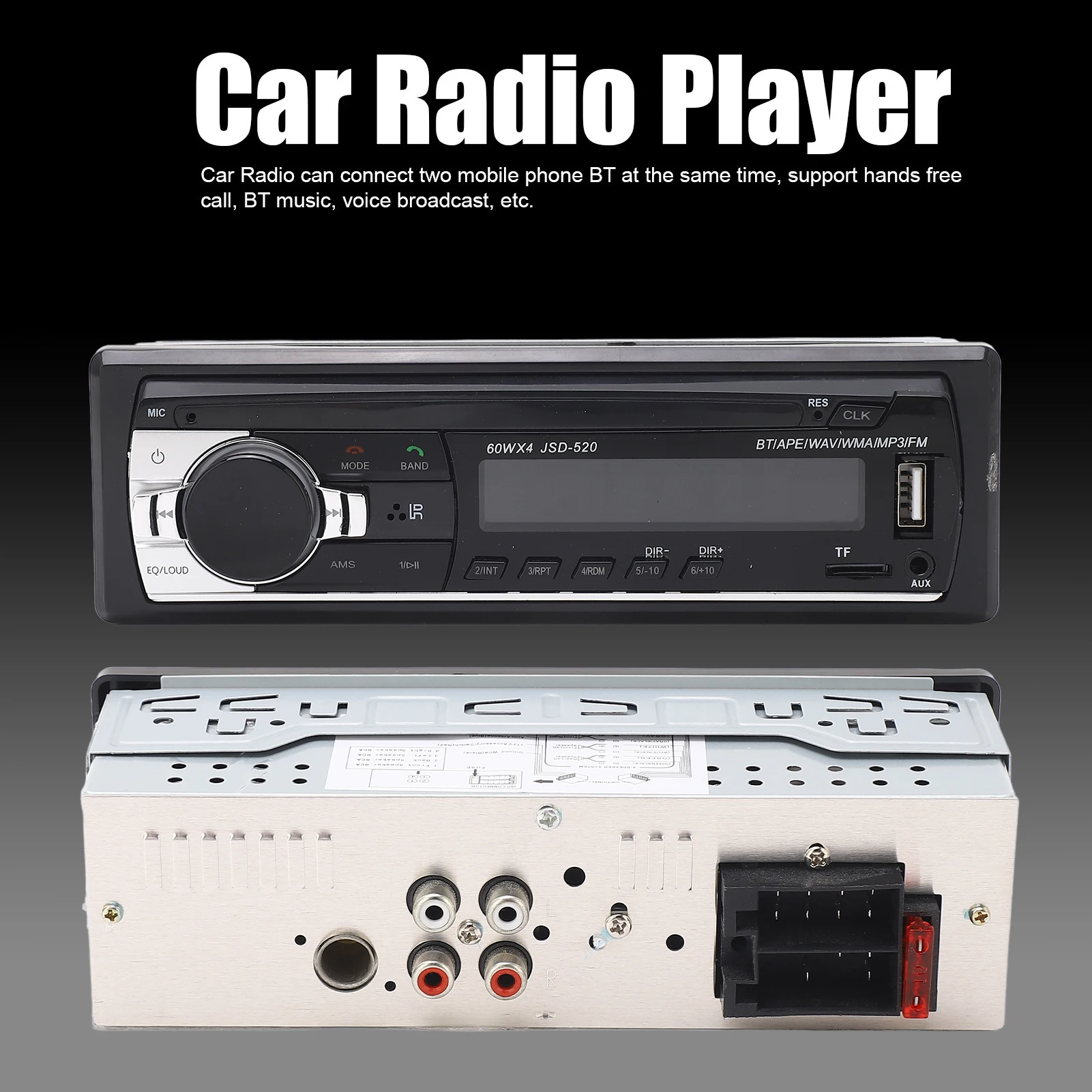 

Автомобильный радиоприемник с искусственным интеллектом, голосовое управление, светодиодный дисплей, двойное подключение, громкая связь, USB2.0, автомобильный стереоприемник для прослушивания музыки, автомобильный радиоприемник