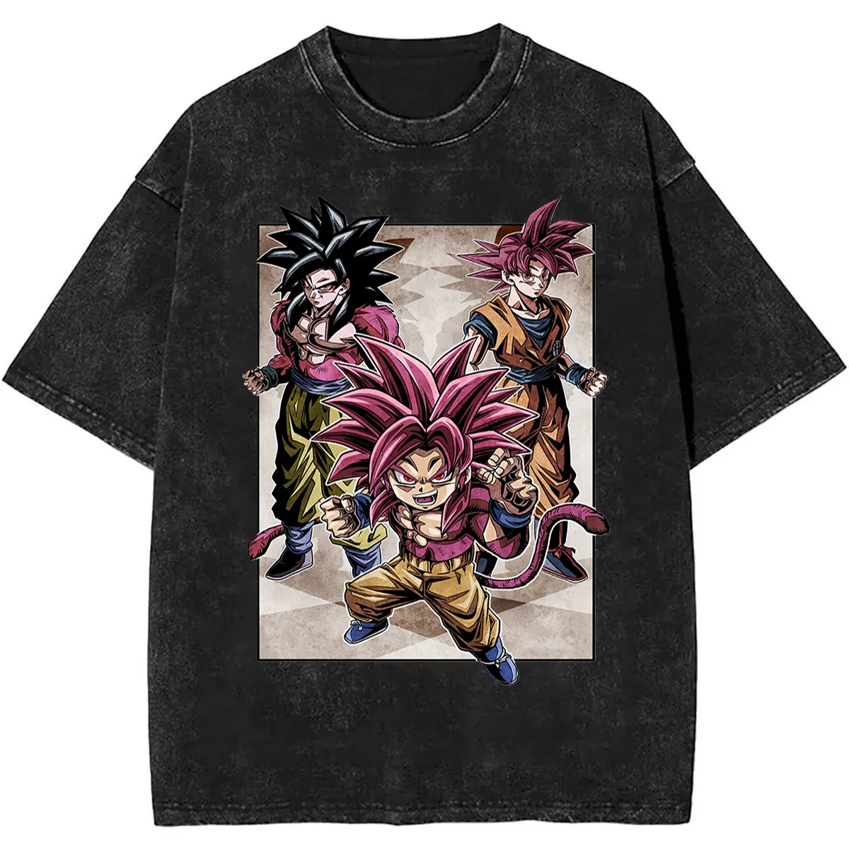 

Летняя футболка 2026 Dragon Ball Super в стиле ретро, мужская, из выстиранного хлопка, оверсайз, с принтом Супер Сайян Вегета, унисекс, доступна для детей, Y2K