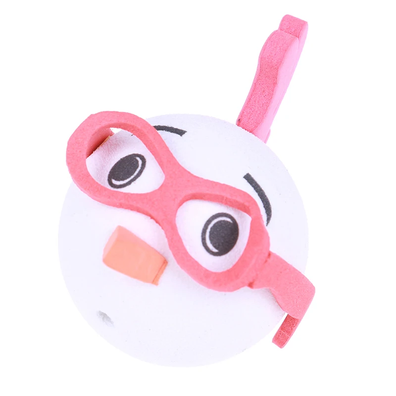 1Pc Cute glasses polli car antenna pen topper antenna eva ball decor toy