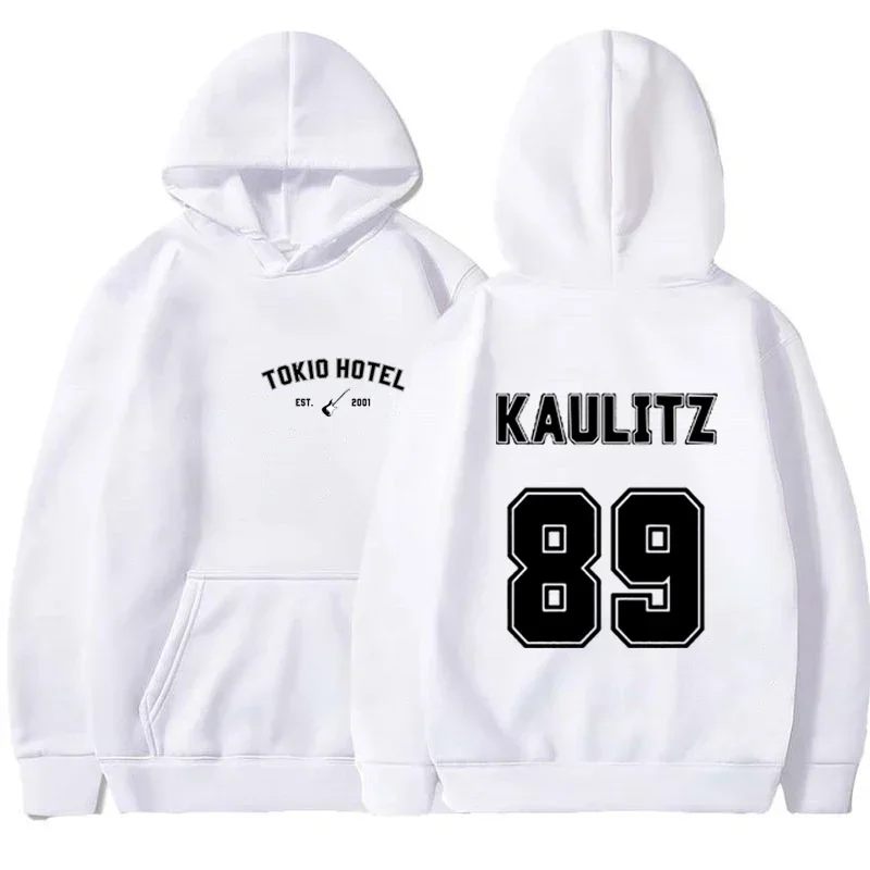 Tokio Hotel Hoodies Rock Band Sweatshirts Bill Kaulitz Printed Sweatshirts 89 Hoodies Y2k Streetwear