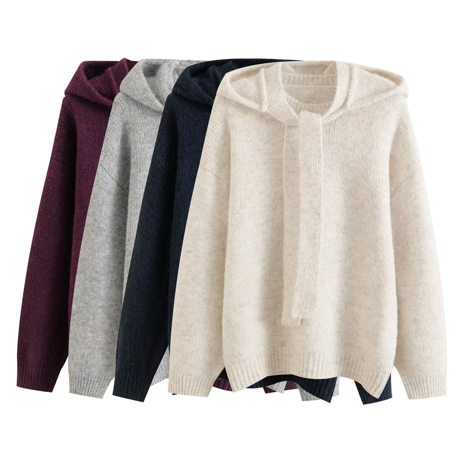 

Chic hooded two-piece sweater set. Versatile, stylish & perfect for layered looks. Effortlessly cool.