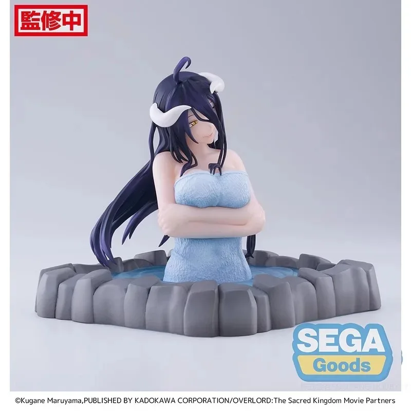 SEGA Original Anime OVERLORD Hot Spring Albedo Private Bathroom PVC Action Figure Model Collection Toy Gifts