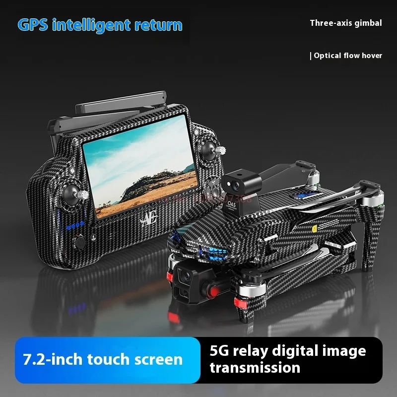 Drone AE60 dengan Sistem Gimbal Tiga-Axis, Quadcopter Terkontrol Jarak Jauh, Transmisi Gambar Digital HK, Fungsi Kembali Satu-Klik