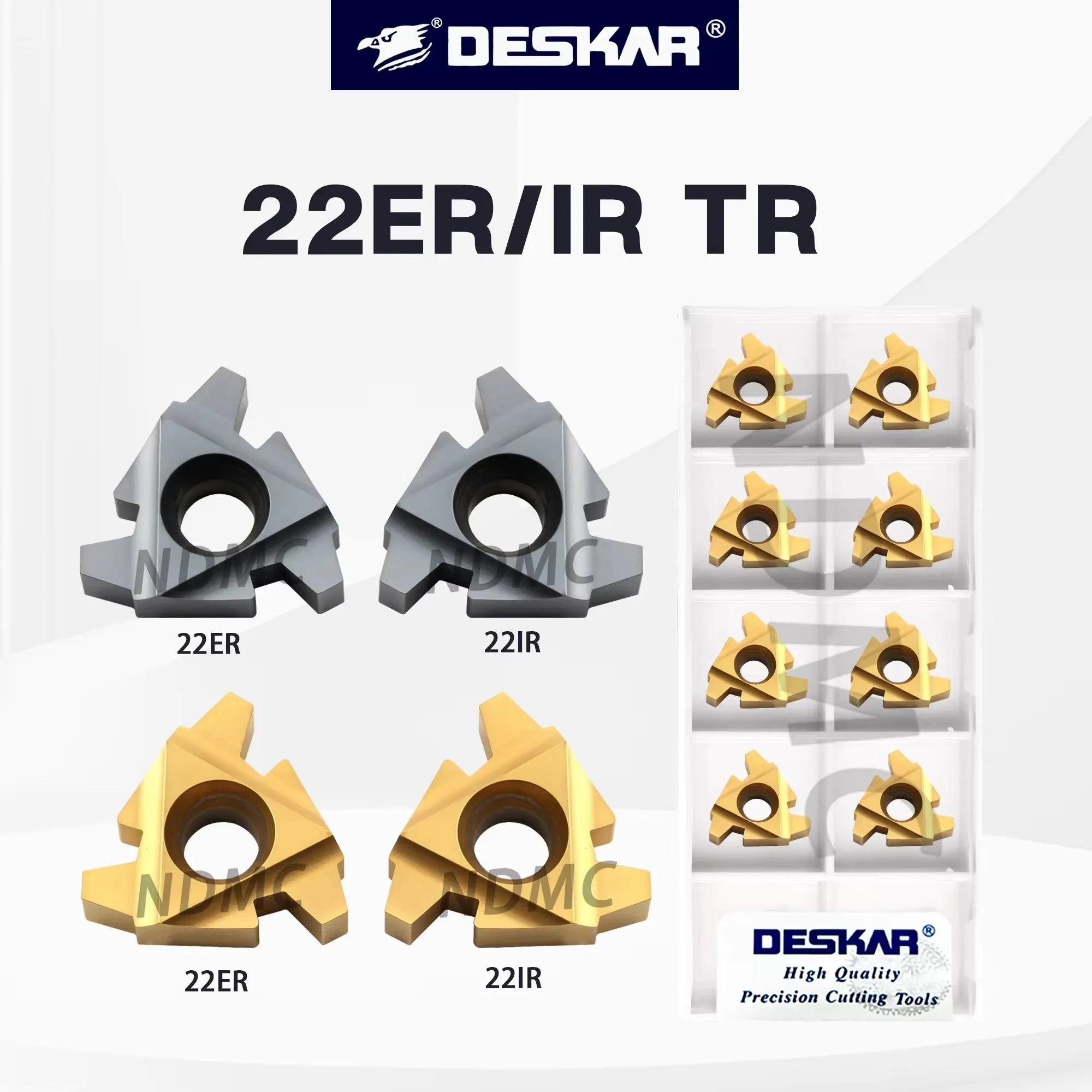 22ER/IR 4/5/6TR LDA/LDC DESKAR Numerical Control Internal And External Threading Blade Tool For Steel Part And General Materials