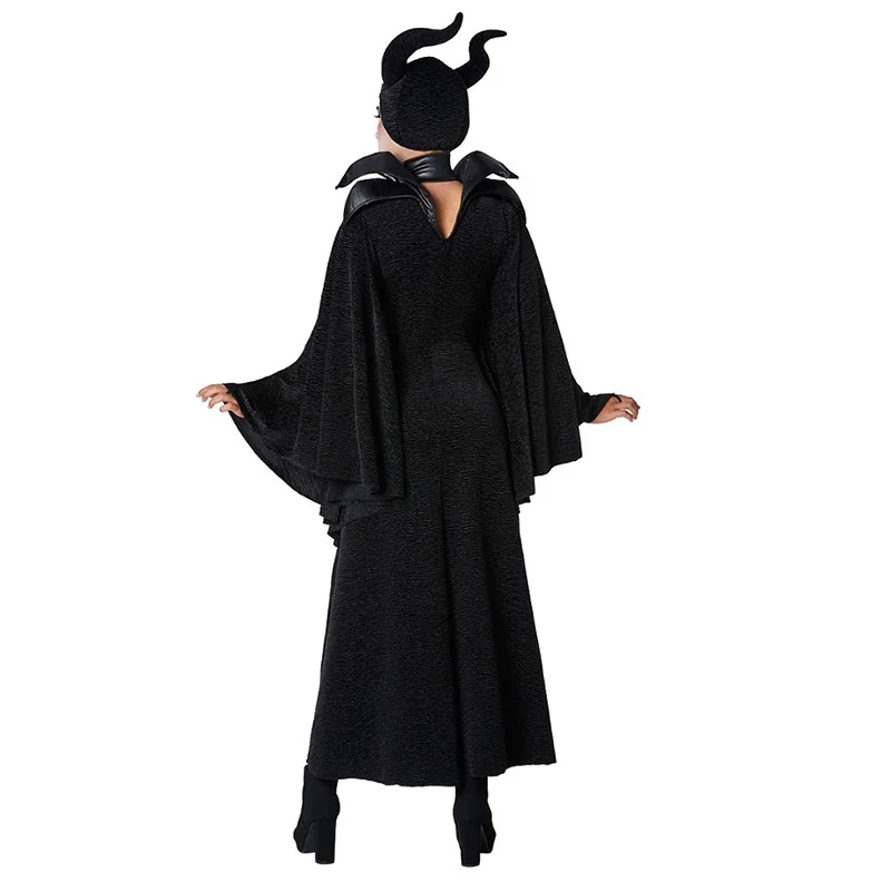 Adulto feminino longo bruxa rainha diabo loween traje adereços de dança deus morto cosplay desempenho roupas china feito