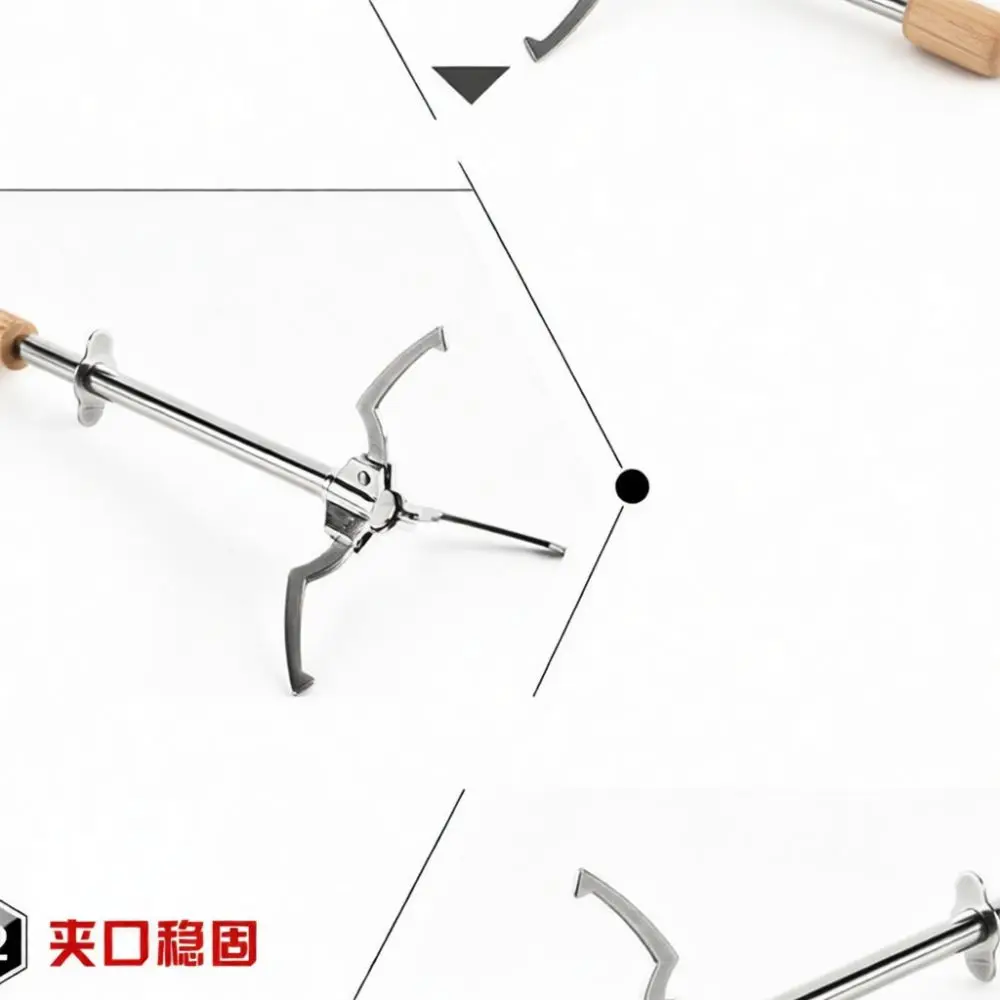 Professional Stainless Steel Food Tongs Ice Clip Triangle Head Serving Gadget Sugar Cube Grabbing Utility Bar Accessorie