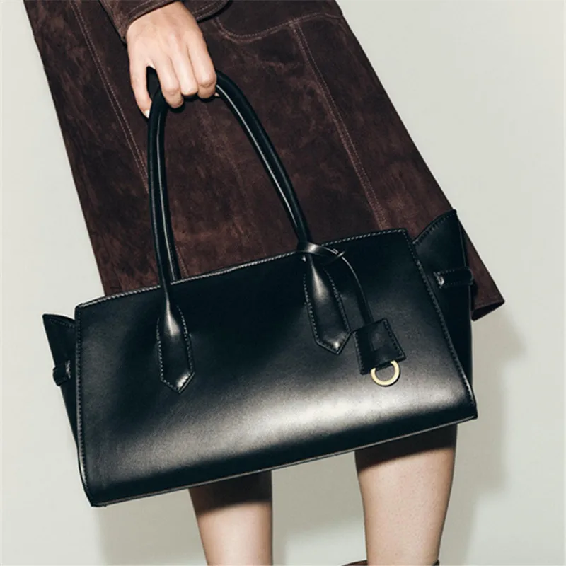 

Y2K модная новая большая вместительная рабочая сумка на плечо, однотонная простая женская сумка из искусственной кожи, женская сумка-тоут