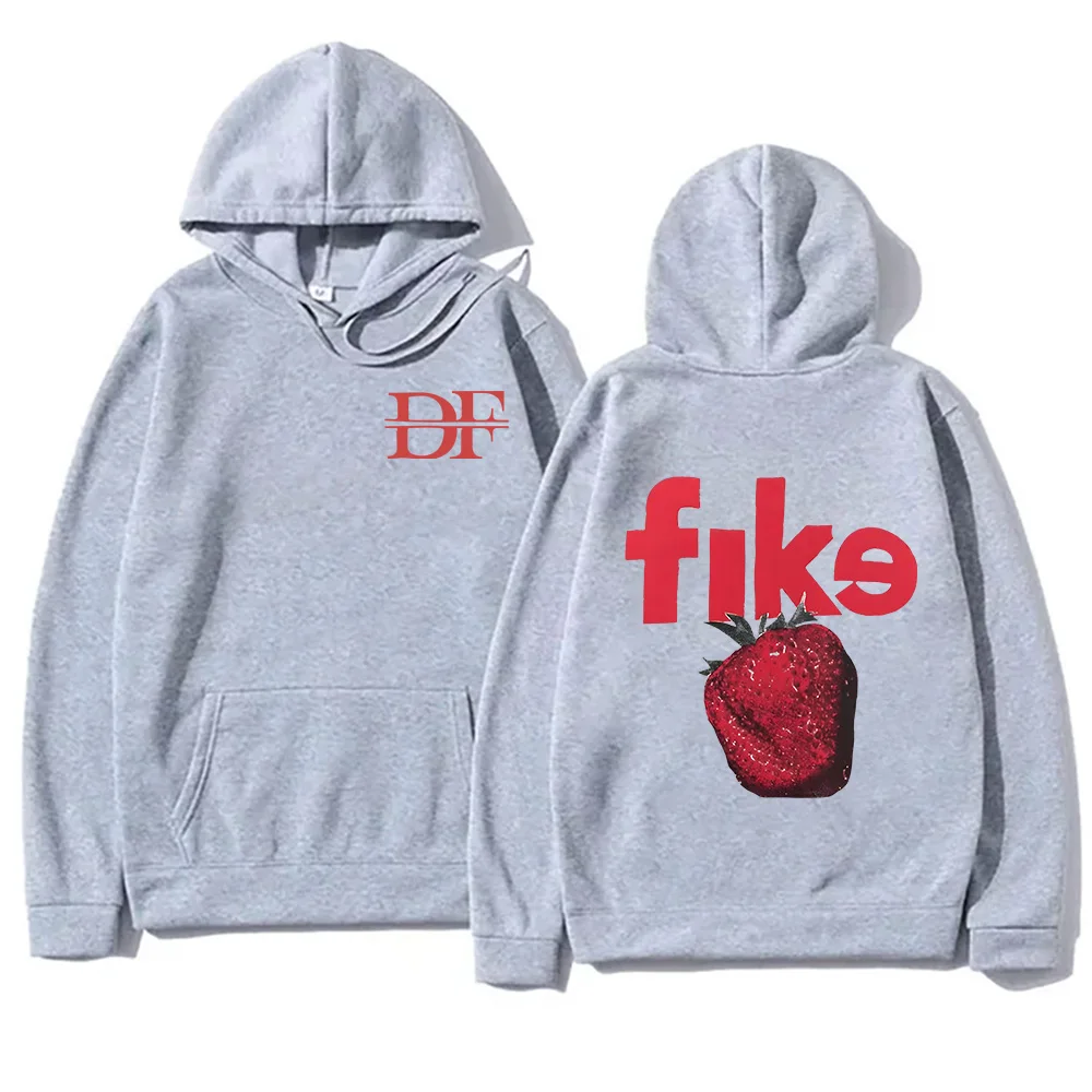 Dominic Fike Strawberry Hoodie Unisex Hiphop Style Sweatshirts Artist Band Casual Clothes Alternative Music Concert Tour Hoody