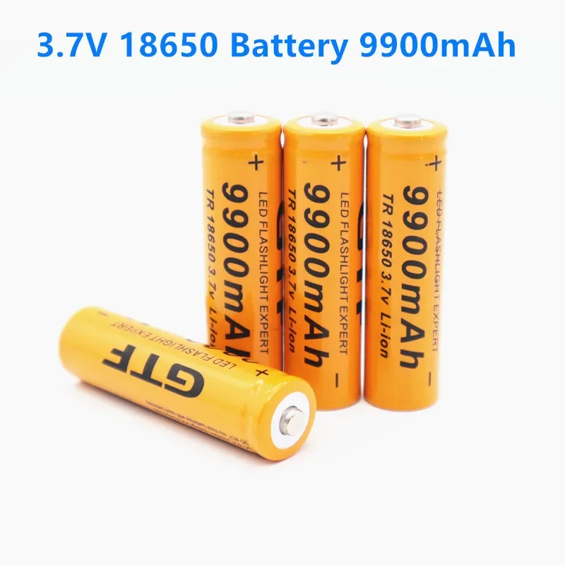 New 9900mAh 18650 Battery Lithium Rechargeable Battery 9900mAh Lithium Battery 3.7 V Bright Flashlight Rechargeable Battery