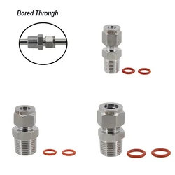 Bored Through Compression Fitting Includes 2 silicone O-rings Stainless Steel 304 Homebrew Hardware