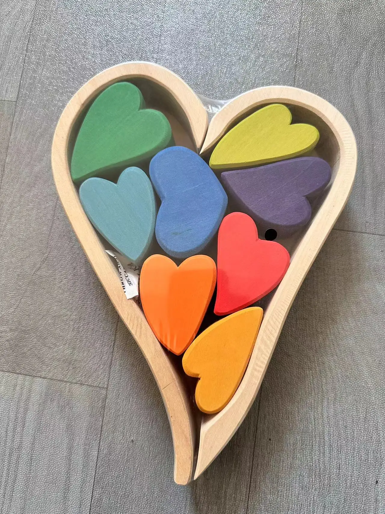 High Quality Wooden Toys Lime Wood Rainbow Arch Stacking Blocks Building Semi Color Sorting Peg Dolls Balls Slat for Kids Play image 3