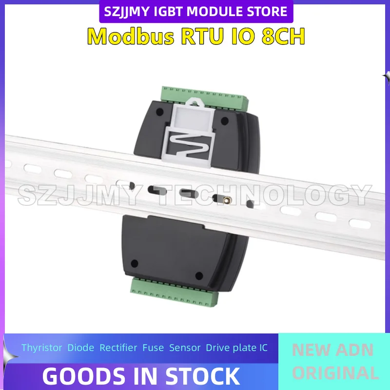 NEW ORIGINAL IN STOCK  Industrial grade 8-channel digital input/output rail type DC7-36V wide voltage Modbus RTU module
