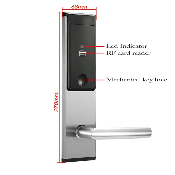 Popular Hotel Keyless Entry RFID Card Intelligent door lock System