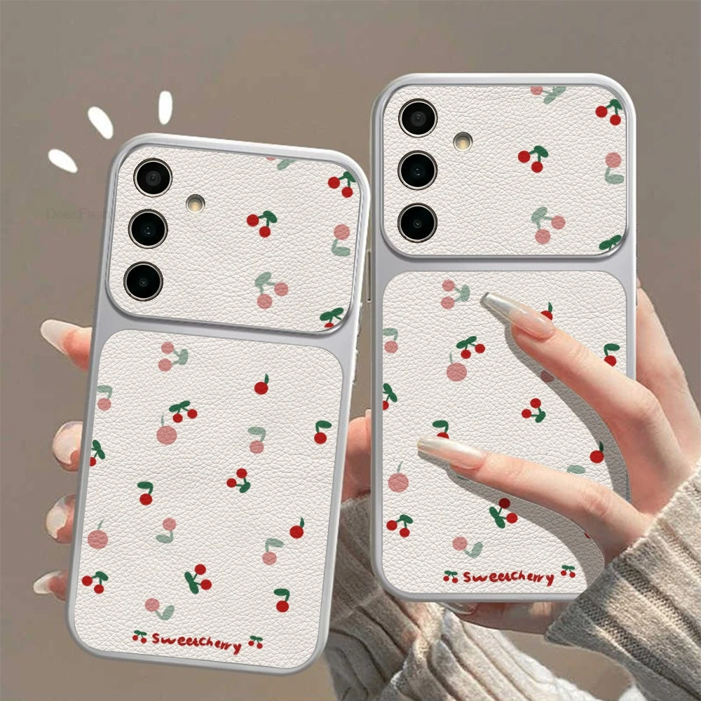 Cherry Pattern Phone Case For  - Leatherwork Drawing ulasan dan harga
