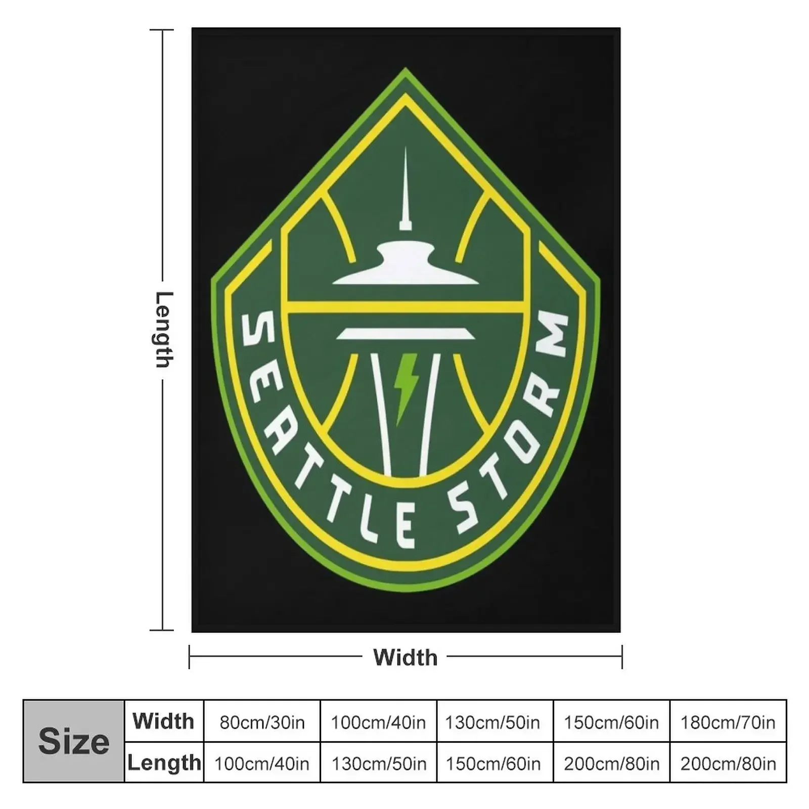 Seattle storm Throw Blanket Cute Plaid For Decorative Sofa Blankets