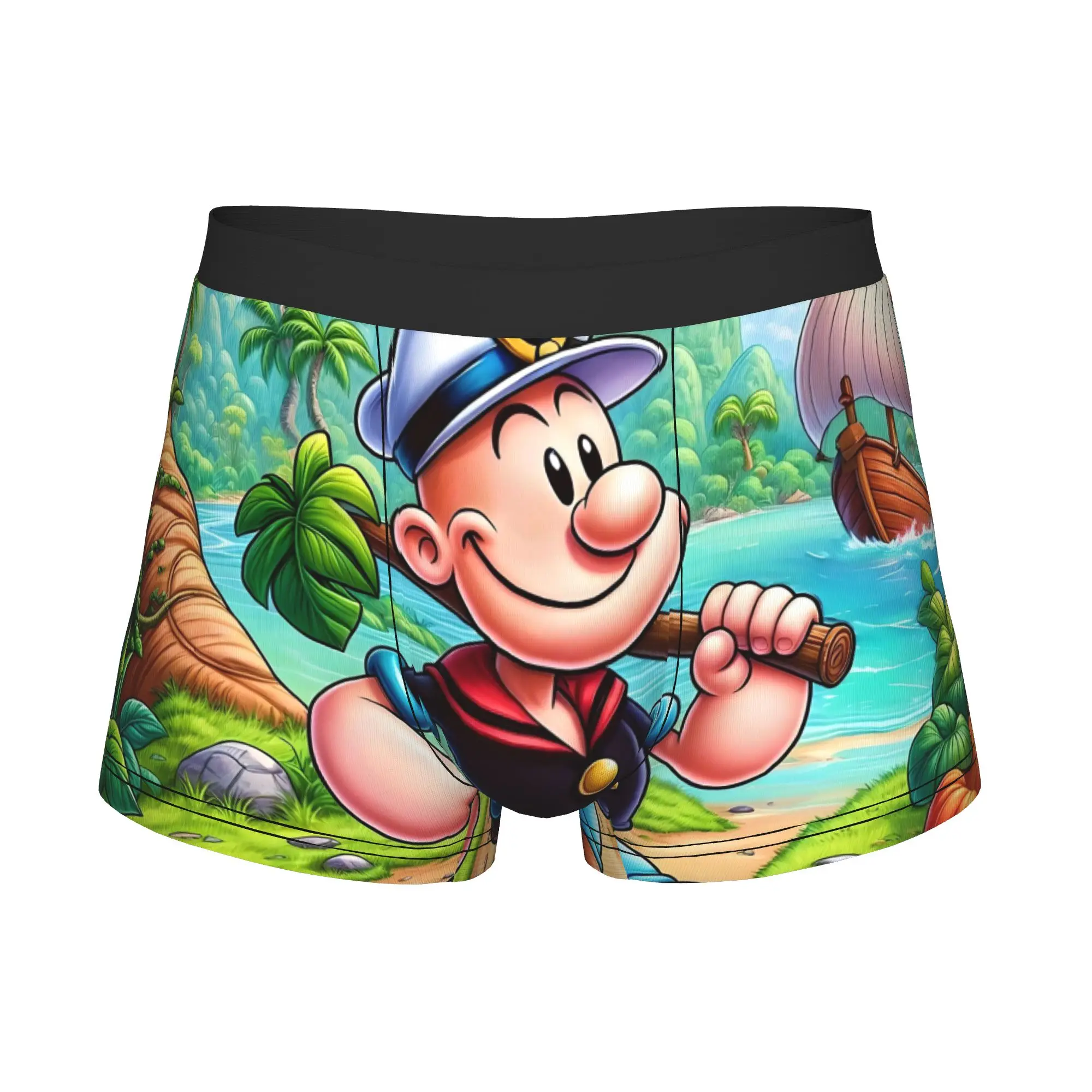 Cool P-Pop E-Eye Island Jungle Boxers Shorts Panties Male Underpants Comfortable  The S-Sailor Cartoon   Briefs Underwear