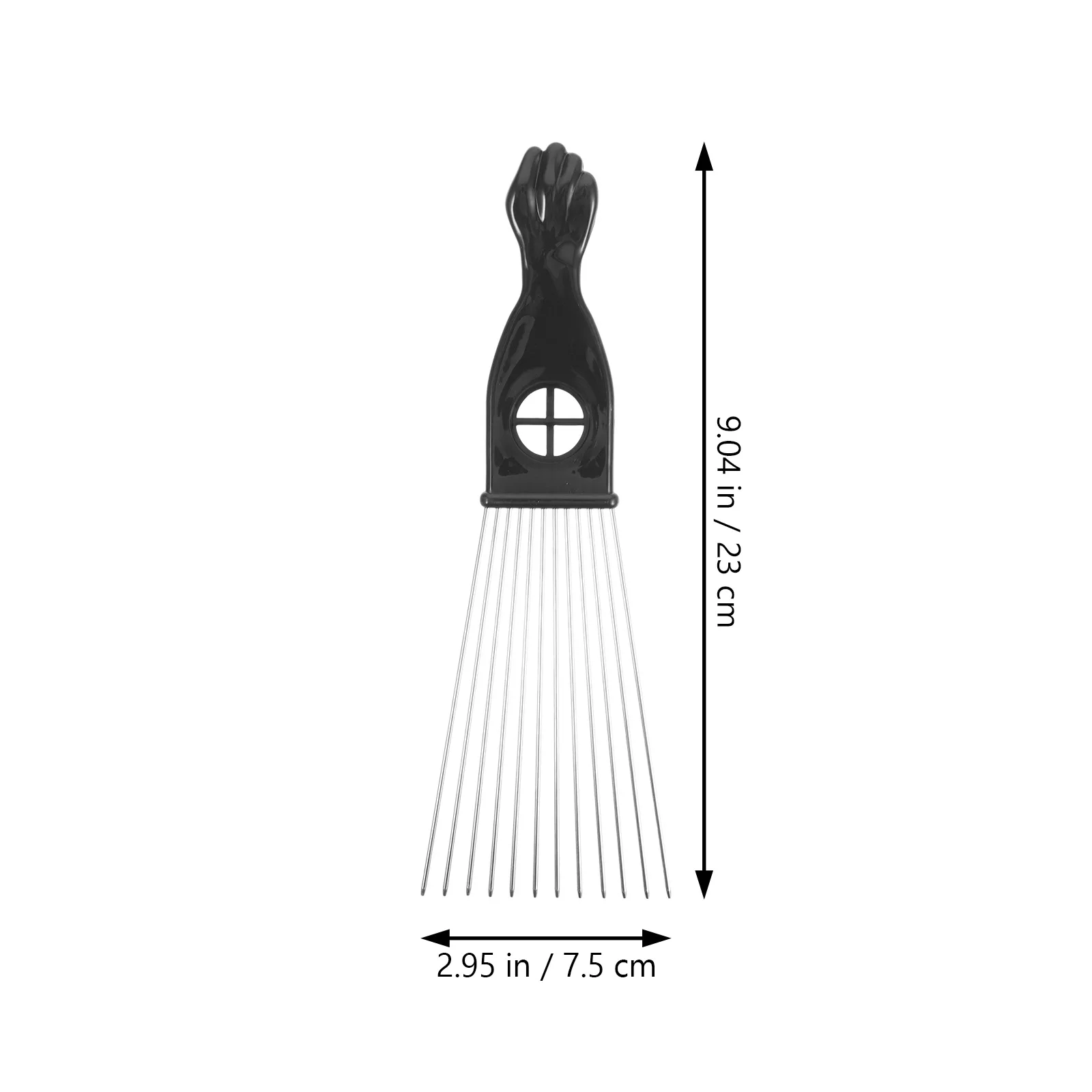

3Pcs DoubleSided StainlessSteel Comb WideTeeth DetanglerHair Pick AfroStyling SalonUse HairCare Tool MetalAfroPick