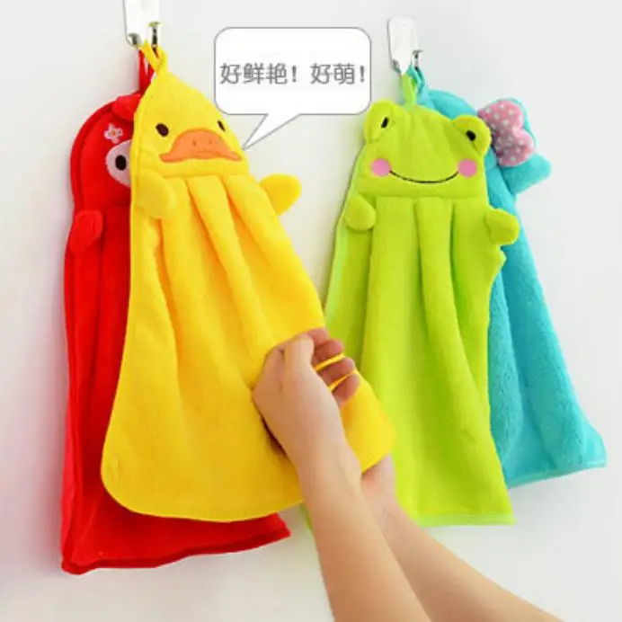 Kitchen Hand Towel Household Lovely Hanging Absorbency Coral Velvet Thick Non - Grease Rag Non - Hair Wash Cloth