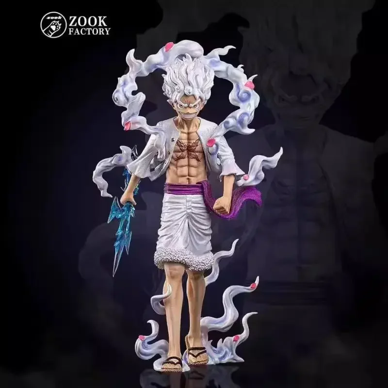 23cm Anime One Piece Figure Sun God Gear 5 Nika Luffy Action Figure Gk Thunderbolt Monkey D Luffy Model Pvc Toy Gift