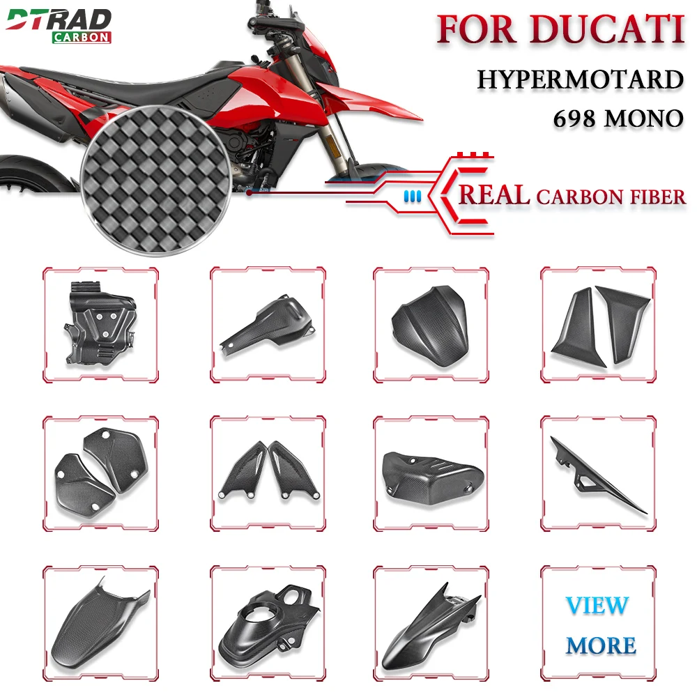 

New For 2024 - 2025 DUCATI Hypermotard 698 Mono RVE Carbon Fiber Body Fairing Kit Motorcycle Modification Decoration Accessories