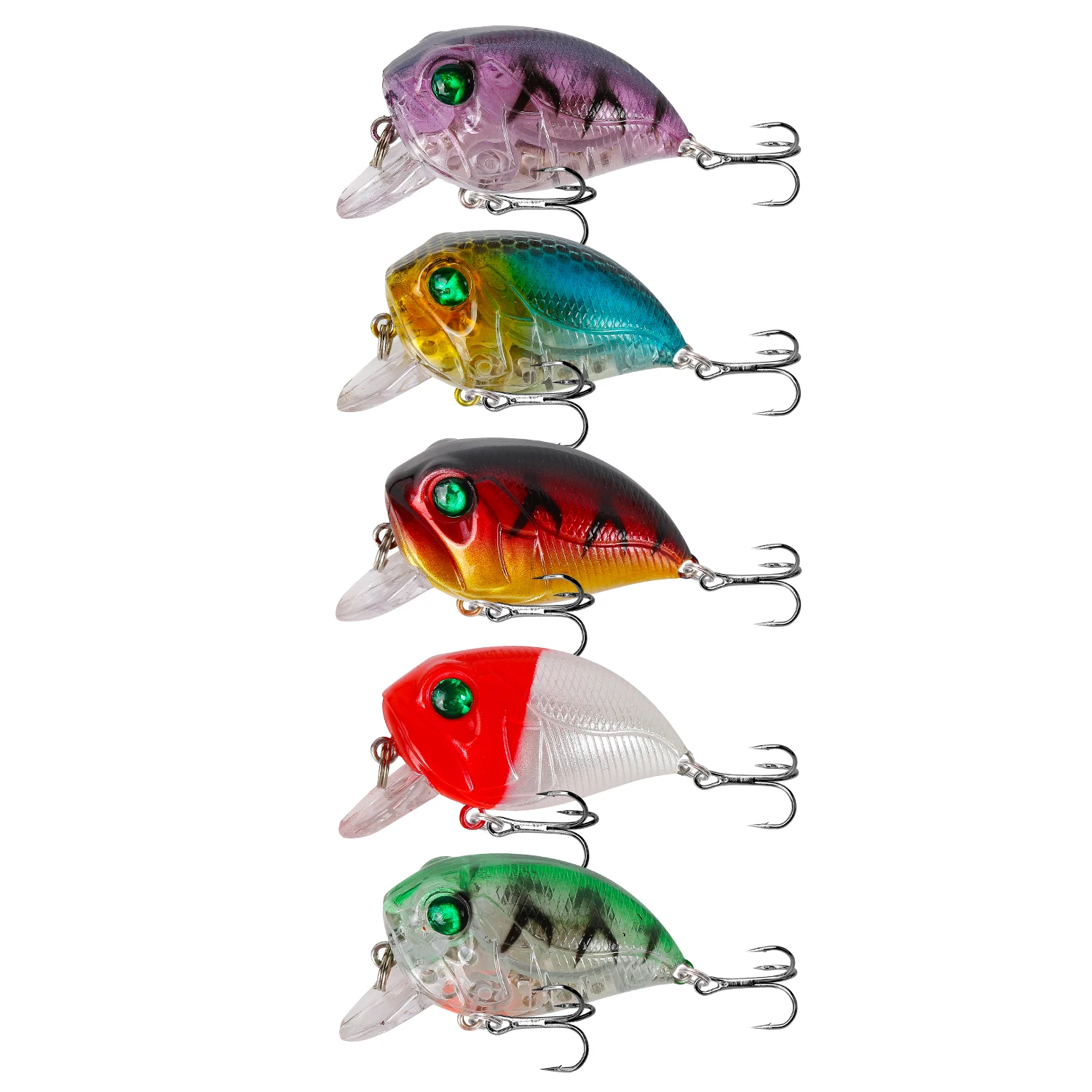 Bisogoon Fishing lures set Bass Hard Bait Minnow Floating Swing Crankbait Wobblers Artificial Pike Fishing bait tackle kit