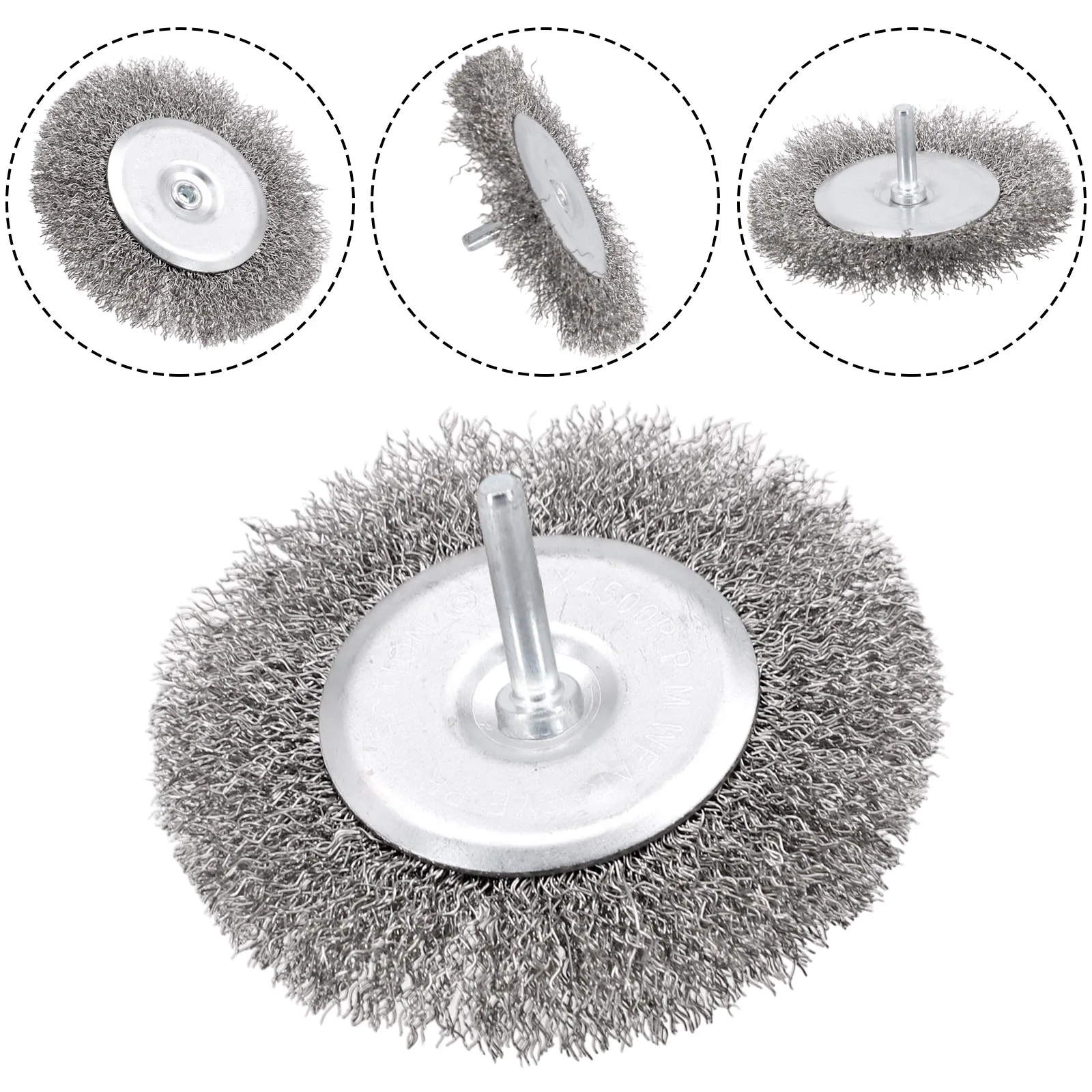 Wire Brushes Wire Wheel Brushes Removes Dust Surfaces Burrs Wire Grinder Brush For Drill New Practical Wire Brushes