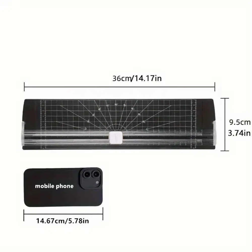 Manual A4 Paper Cutter Bidirectional with Pull-out Ruler A4 Paper Cutting Guillotine Cutting Mat Machine
