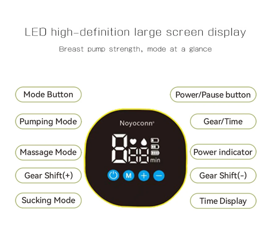 مضخة ثدي كهربائية يمكن ارتداؤها منخفضة الضوضاء بدون استخدام اليدين وخالية من مادة BPA ومضادة للتسرب لجامع الحليب للرضاعة الطبيعية #5