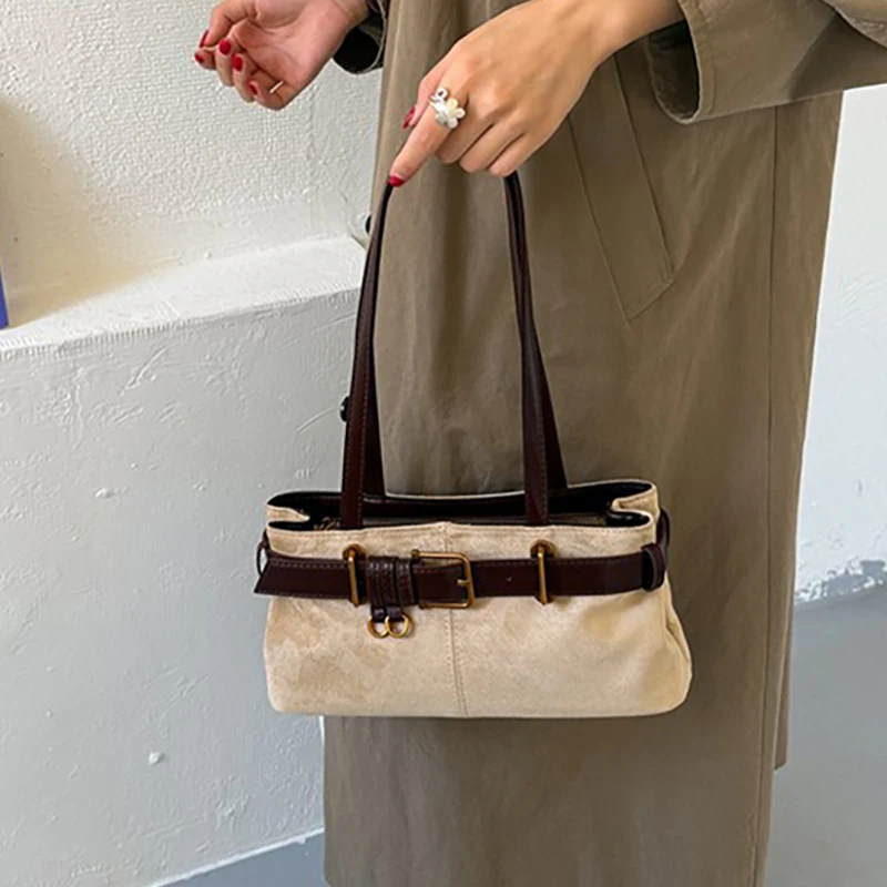 Ladies' Handbag 2026 Retro Large Capacity Shoulder Underarm Bag New Autumn And Winter Commuting Shoulder Bags