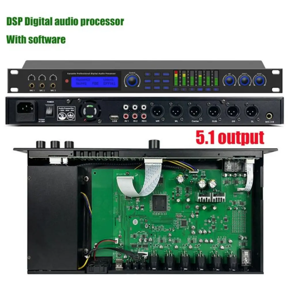 

Цифровой аудиопроцессор KX500 Аудиоэффекты Dsp Цифровой аудиопроцессор с программным обеспечением