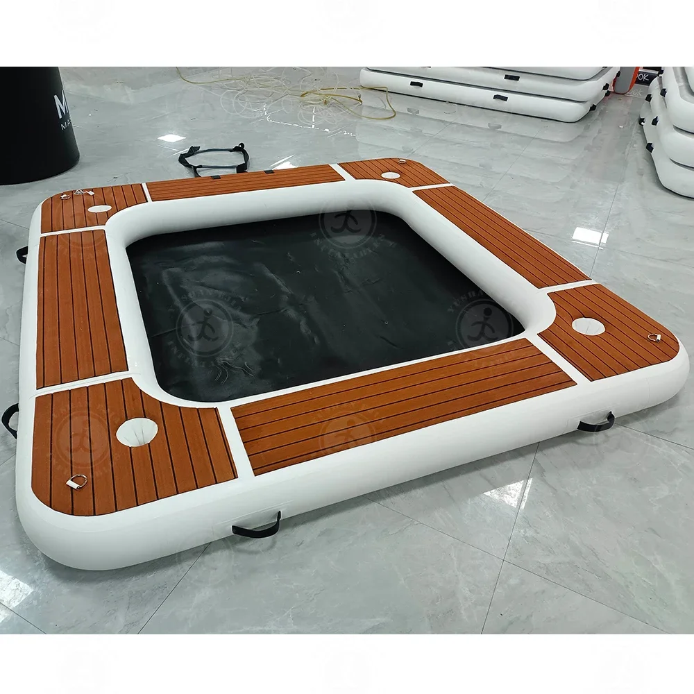 New Arrival Inflatable Floating Dock Platform Pool Dock Floats Inflatable Island Swim Platform Water Hammock Floating Mats With