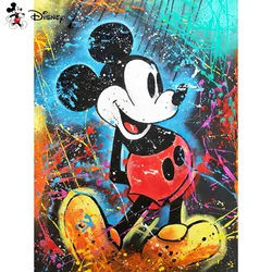 Disney Diamond Painting Cartoon Minnie Mickey Mouse Colorful 5D Mosaic DIY Embroidery Home Decor Gift Full Round 30x40cm