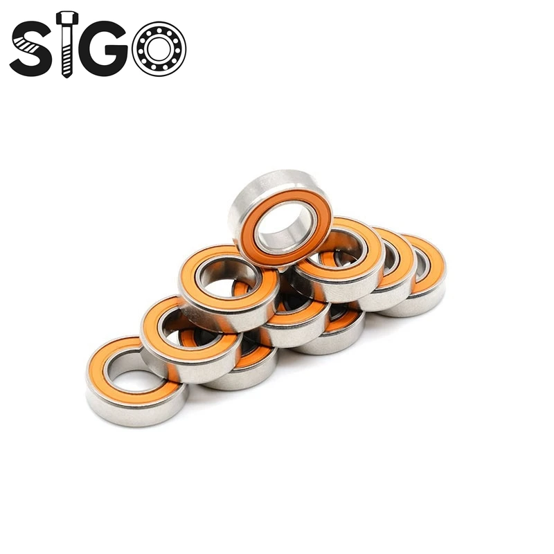10PCS Bearings 5X16X5 Mm S625 2RS Stainless Steel Hybrid Ceramic Air Bearing S625RS CB For Fishing Reels