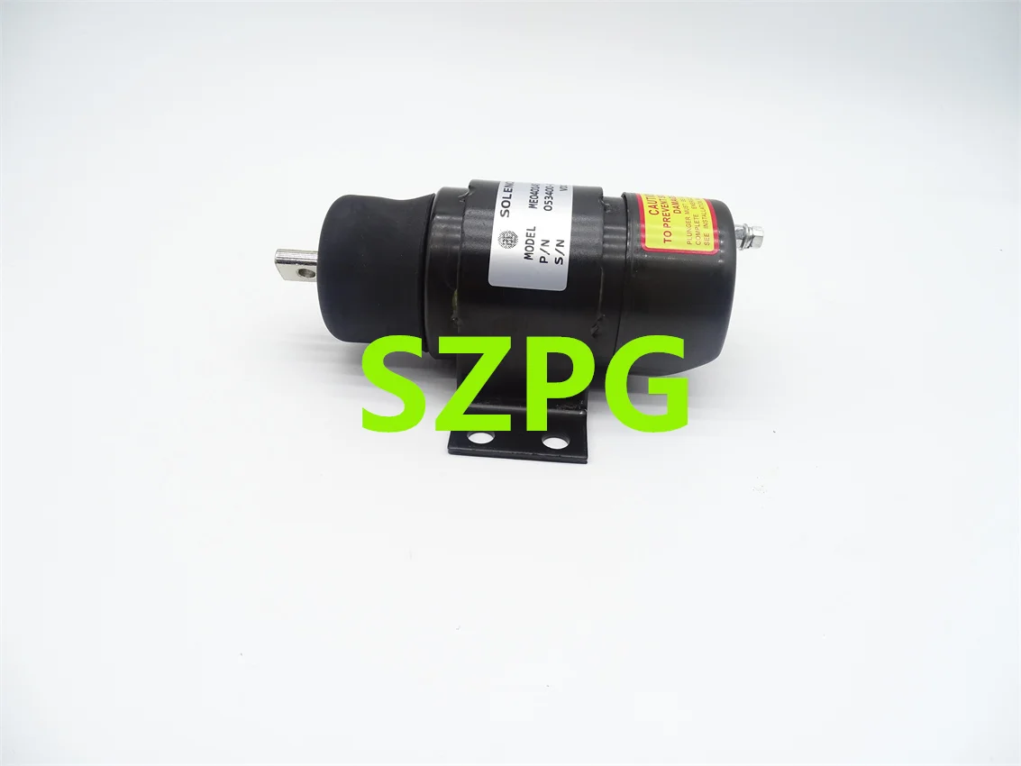 24V Fuel Stop Shutoff Solenoid Valve ME040145 053400-0745 for Kato HD250 HD400 HD800 Excavator Flameout Solenoid Valve