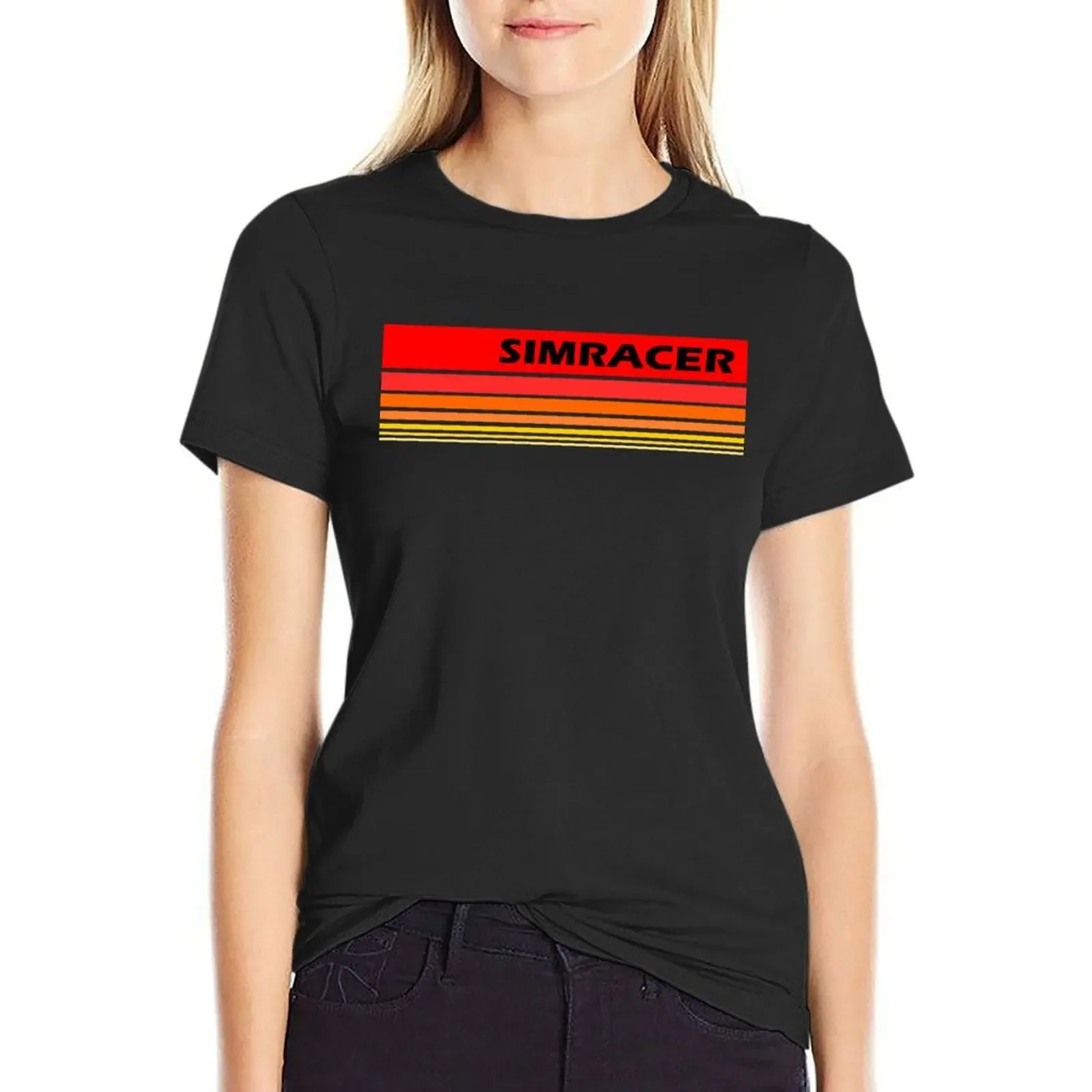 

Simracer Simracing Virtual Racing T-Shirt korean fashion cute tops cute clothes funny workout shirts for Women loose fit