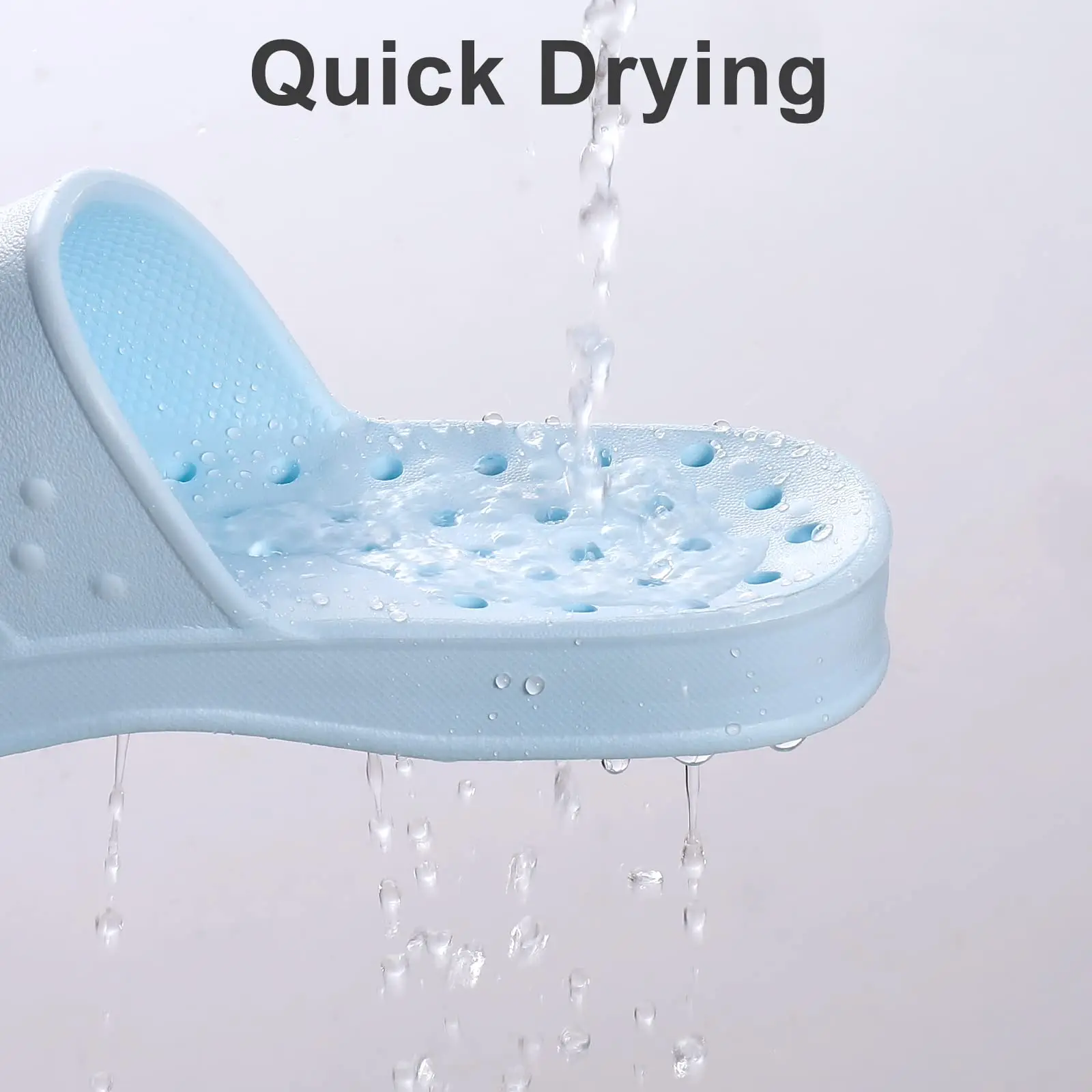 Shevalues, zapatos de ducha para mujer con soporte para arco, toboganes de baño antideslizantes para hombre, zapatillas de piscina de secado rápido, sandalias de playa al aire libre