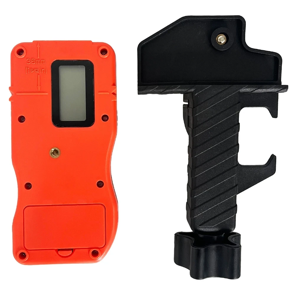 Red Receiver Of Self-Leveling Rotary Laser Level Ourdoor Rotating Laser Level Detector With Heavy-Duty Clamp view 2