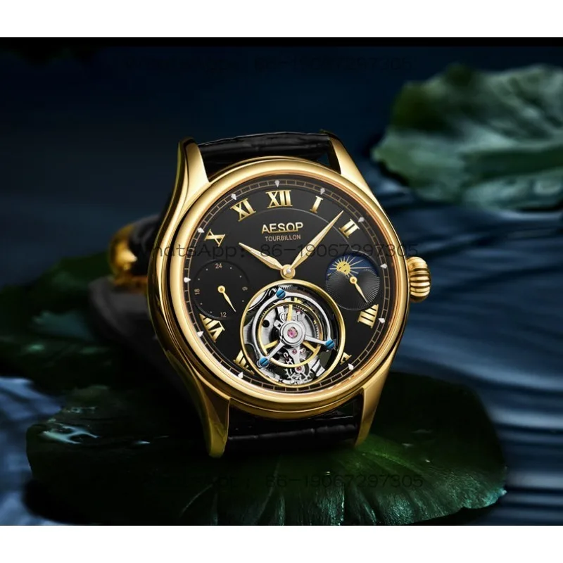 New Manual Tourbillon Gift Boutique Men's Multifunction Watch 7020