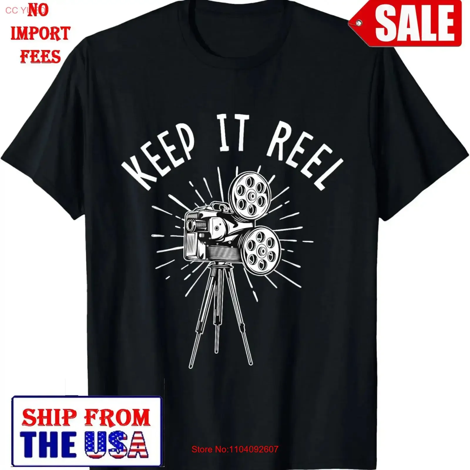Keep It Reel Filmmaker Movie Director Filmmaking Cinema T Shirt vintage Washed designer clothes Casual Versatile fashion