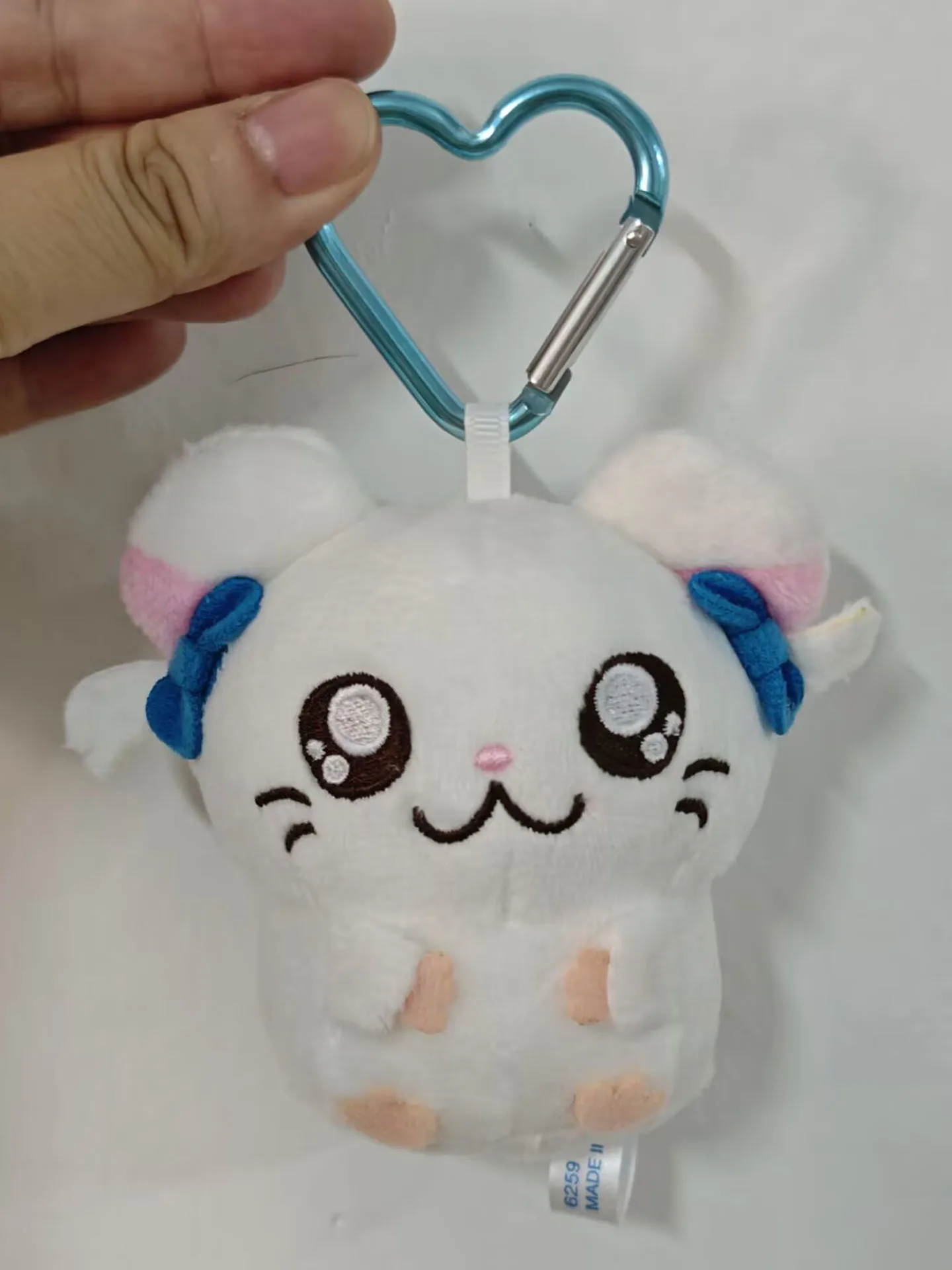 Leuke Hamtaro Bijou Hamster Mascotte Pluche Sleutelhangers Sleutelhanger Hart Clip Vrouwen Tas Sleutelhouder Hanger Kinderen Speelgoed Pop Meisjes Geschenken 10 cm
