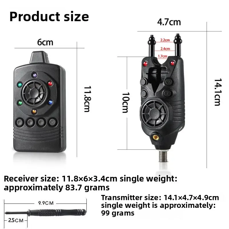 Wireless Fishing Electronic Alarm JY-90 European Carp Fishing Library Fishing
