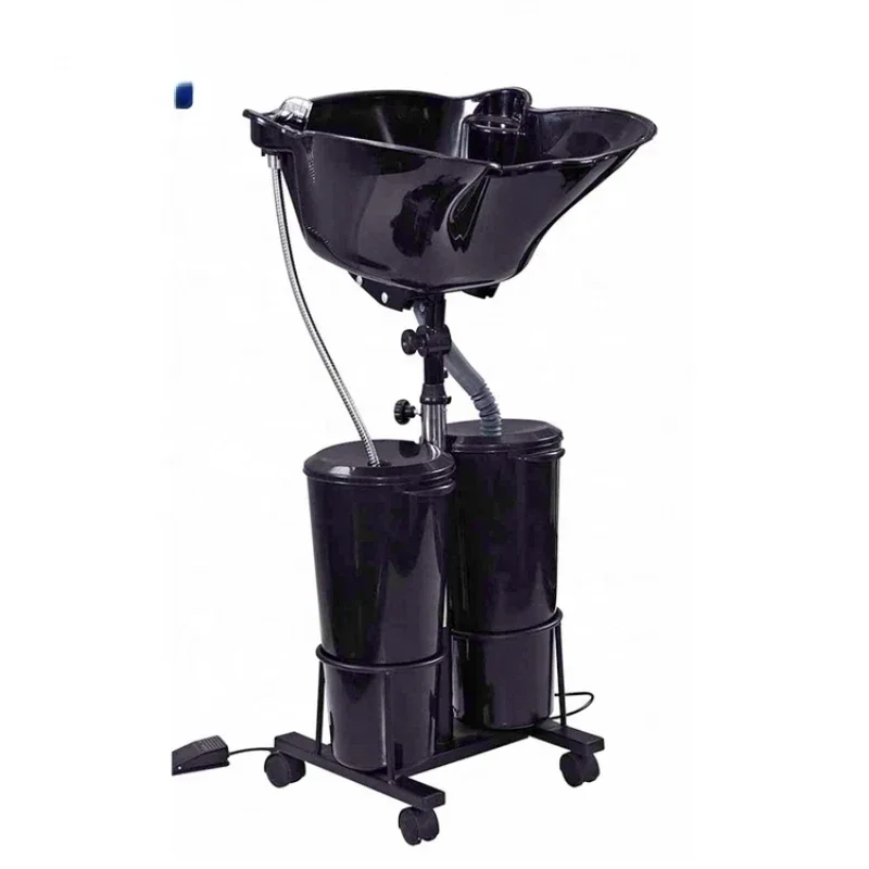 HOT SALE portable adjustable hairdressing washing mobile shampoo chair basin sink bowl for home salon